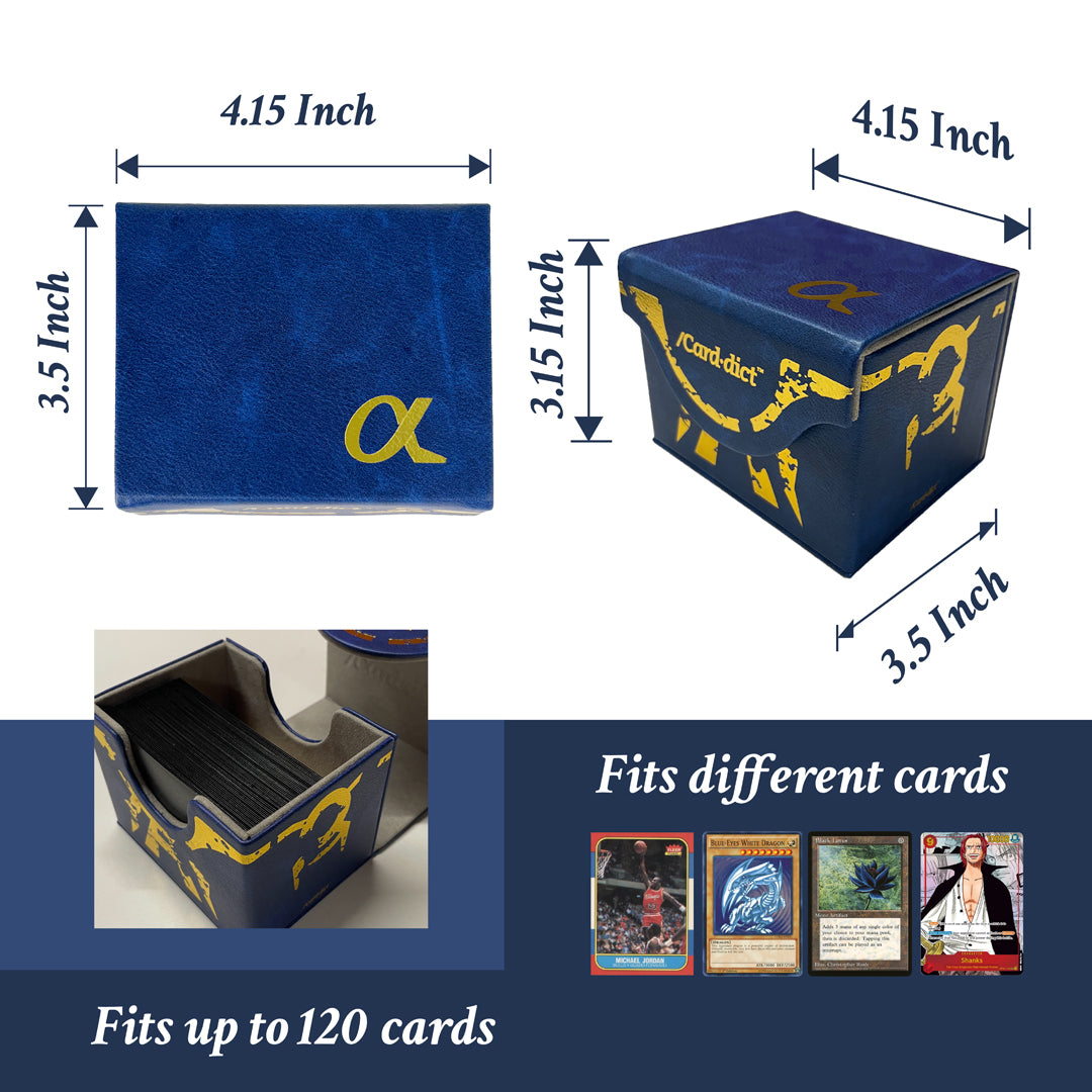 Carddict PU Leather Deck Box Alpha Blue