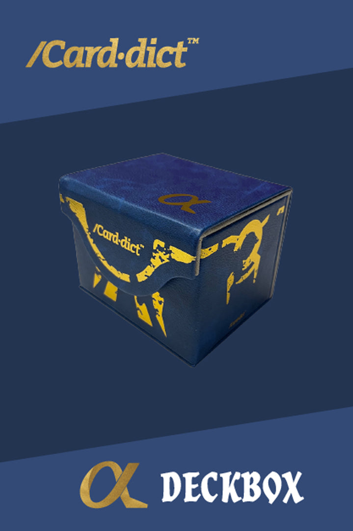 Carddict PU Leather Deck Box Alpha Blue