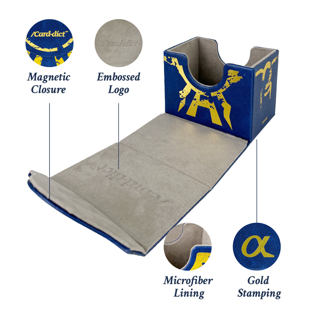 Carddict PU Leather Deck Box Alpha Blue
