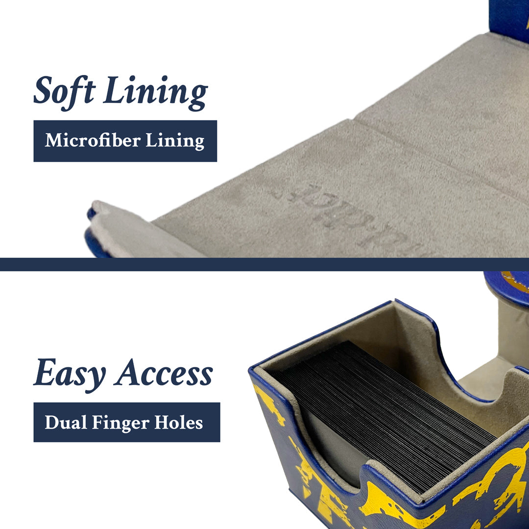 Carddict PU Leather Deck Box Alpha Blue