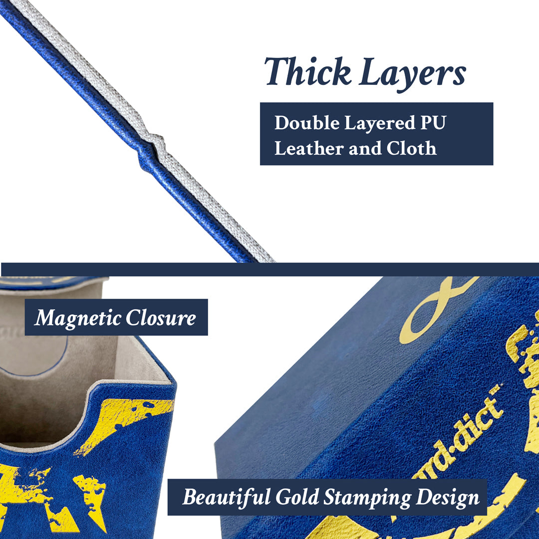 Carddict PU Leather Deck Box Alpha Blue