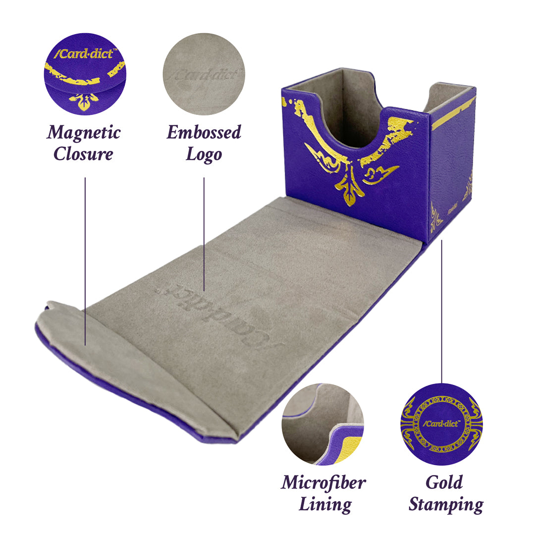 Carddict PU Leather Deck Box Carddict Purple