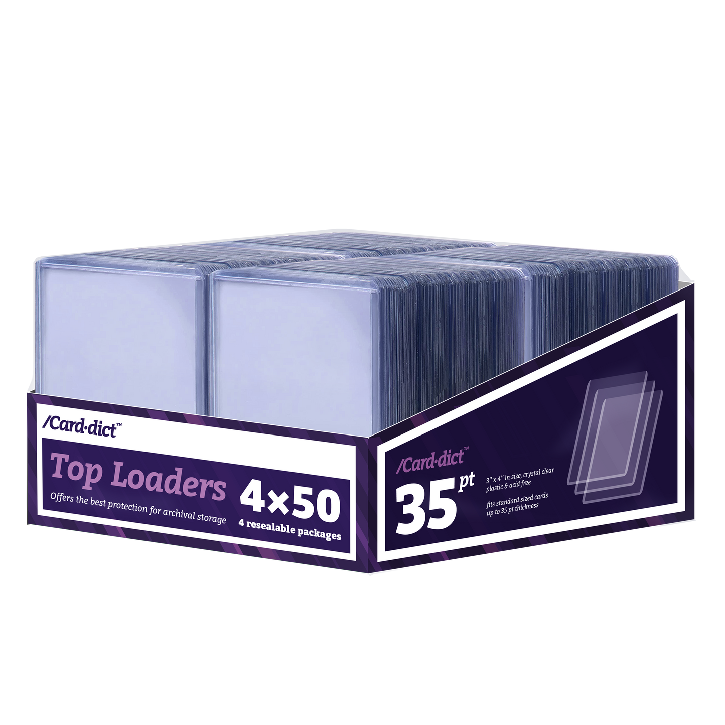 /Card·dict™ 35 pt Top Loaders