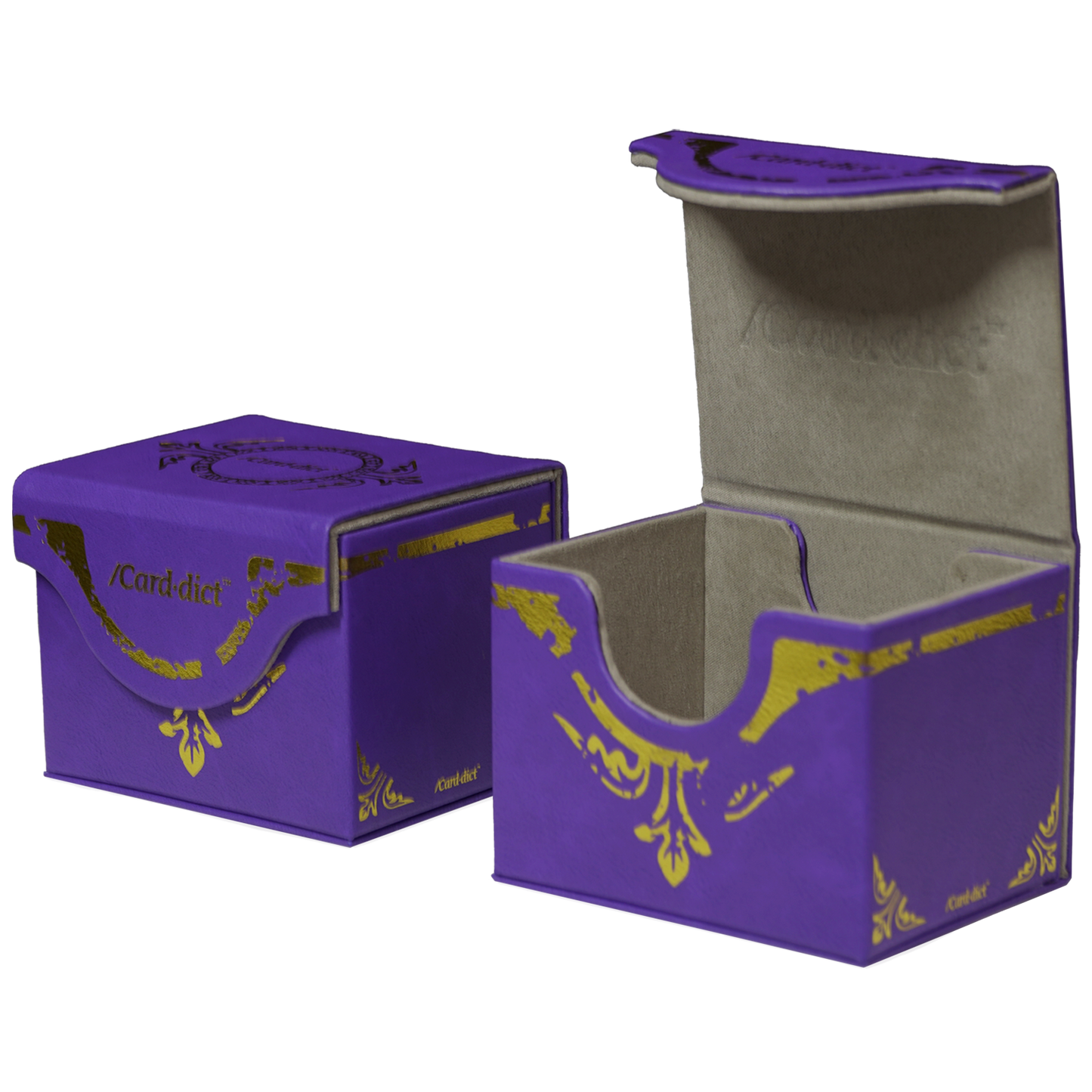 /Card·dict™ PU Leather Deck Box Carddict Purple