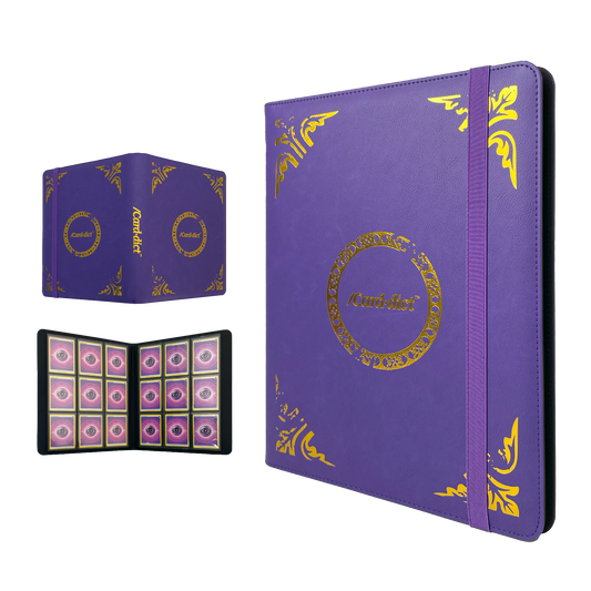 /Card·dict™ PU Leather 9 Pocket Binder Carddict Purple